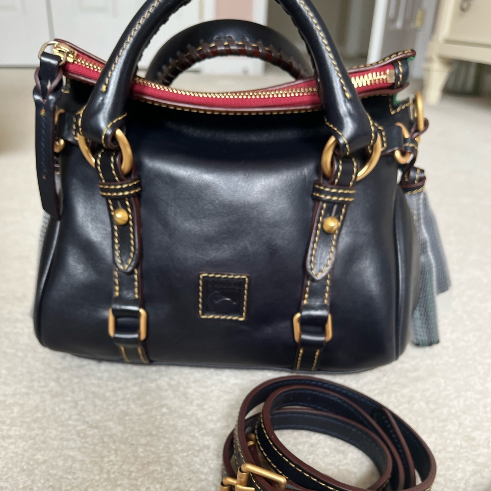 Dooney & Bourke Navy Florentine Micro Satchel